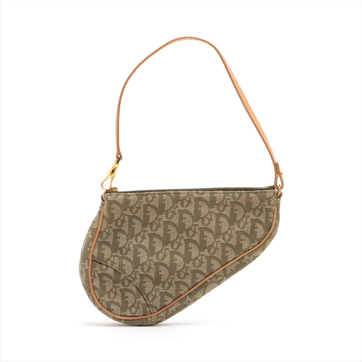 Pre Owned - Christian Dior Vintage Mini Saddle Bag Olive Green