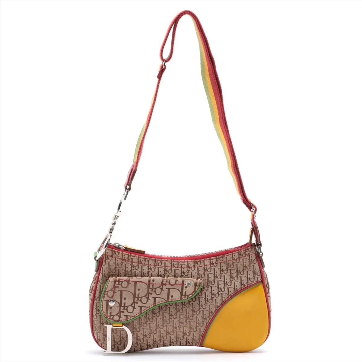 Dior Diorissimo Rasta Saddle Messenger Brown