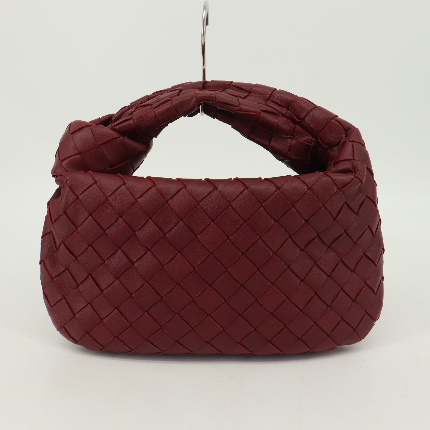 Bottega Veneta dark red burgudy Mini BV Jodie Shoulder Bag