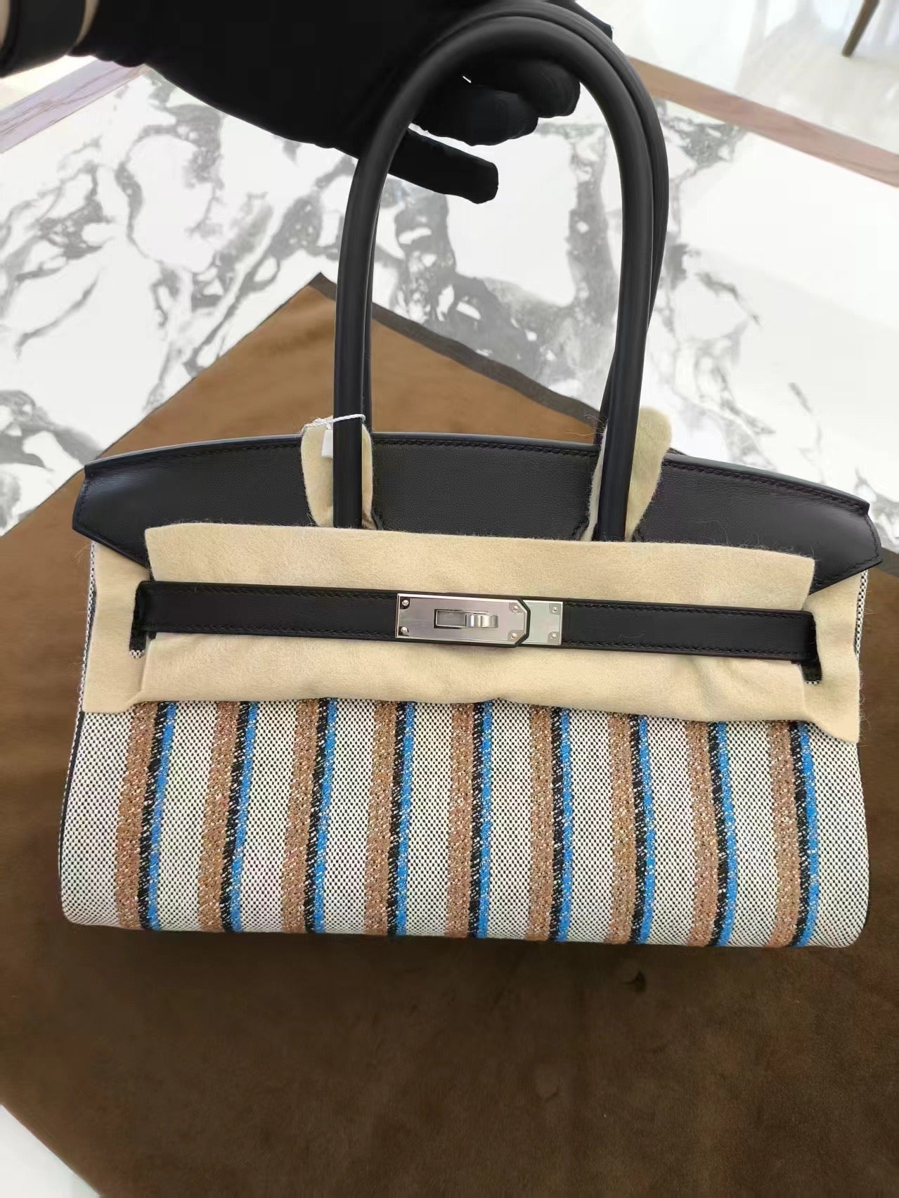 Hermes 2025 New shoulder birkin canvas 29 brand New full set