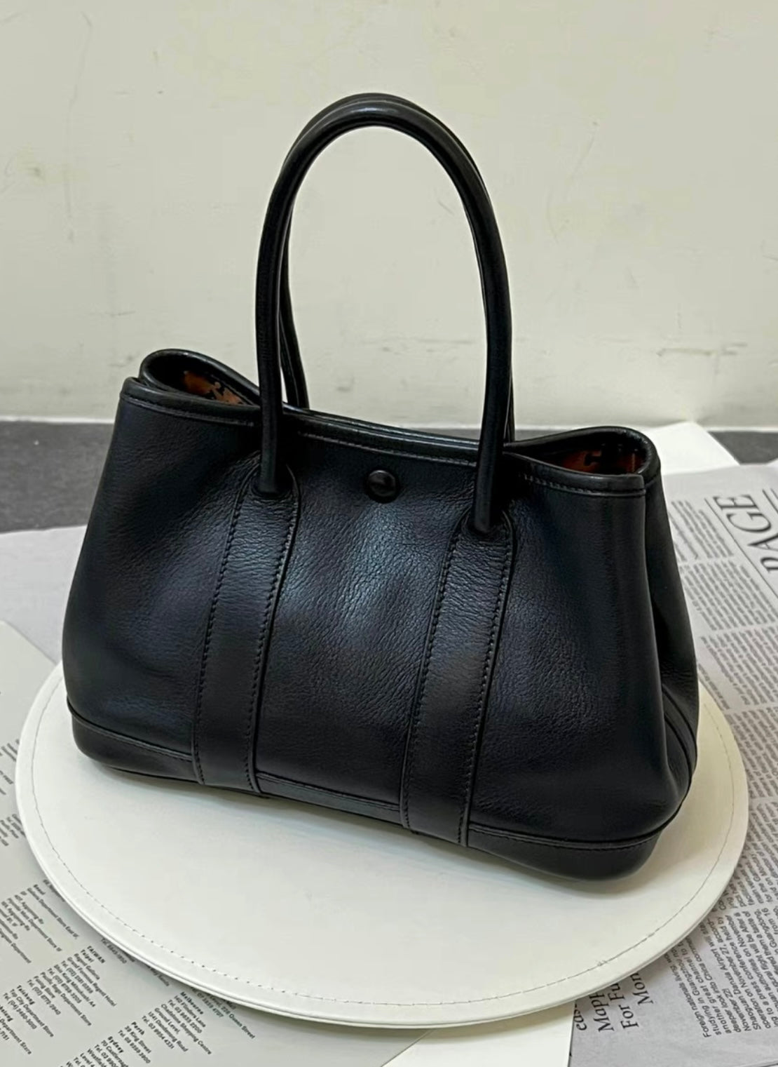 Hermes 23 mini vintage Garden party bag all leather