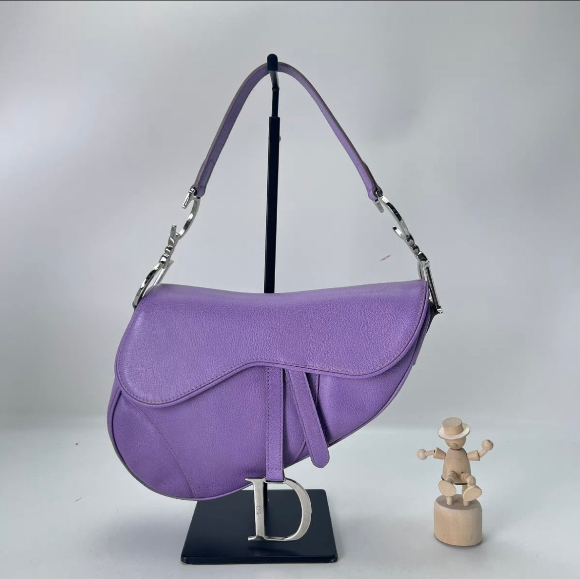 Rare Dior vintage Purple saddle Bag