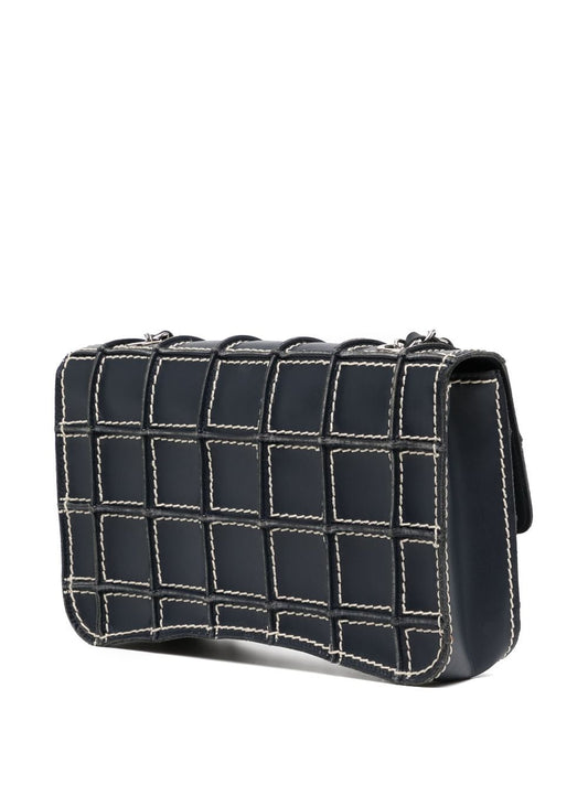 Chanel Vintage 2000s Wild Stitch Shoulder Classic flap bag black Lambskin Contrast