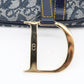 Christian Dior Vintage dark blue navy saddle Bag