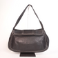 Pre-Owned Celine Buckle Flap Shoulder Bag Black Leather with Contrast Stitching - Classic Charmers