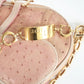 Rare Christian Dior by John Galliano Fall 00 Saddle Bag in Pink Ostrich Leather