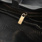 Pre-Owned Celine Buckle Flap Shoulder Bag Black Leather with Contrast Stitching - Classic Charmers