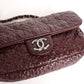 Pre-Owned Chanel Classic Flap Bag Quilted Crinkled Patent Leather Burgundy - Classic Charmers