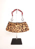 Pre-Owned Dior Leopard Pony Hair Red Leather Shoulder Bag with Ring Hardware - Classic Charmers