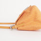 Pre-Owned Fendi Baguette Zucca Canvas Shoulder Bag Orange with Silver Hardware - Classic Charmers