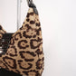 Pre-Owned Fendi Baguette Leopard Print Calf Hair Shoulder Bag - Classic Charmers