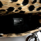 Pre-Owned Christian Dior Lady mini Dior Leopard-Print Leather 2-Way Handbag with Acrylic Handles - Classic Charmers