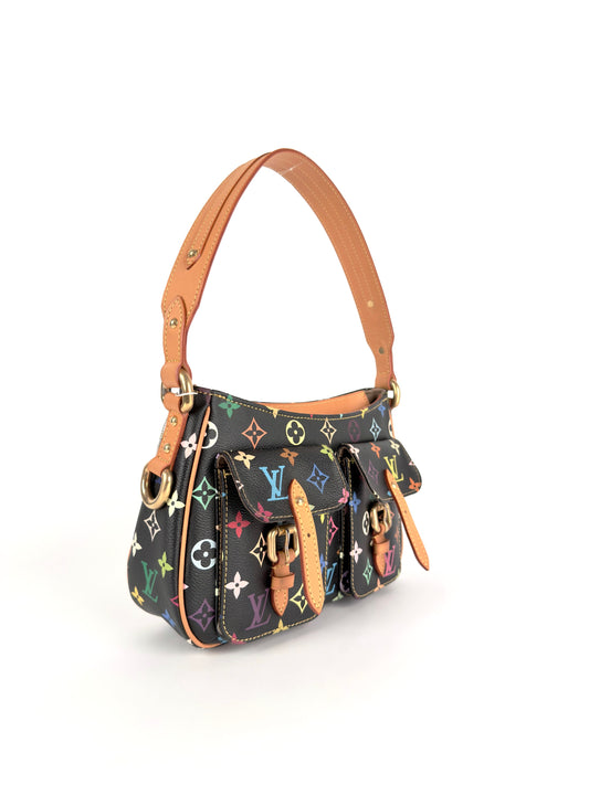 Louis Vuitton Multicolore Monogram Sologne Shoulder Bag – Black