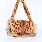 Fendi vintage Baguette Leopard Print Fur Bobcat Fur