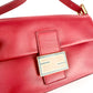 Fendi Baguette – Red Leather with Gold FF Buckle