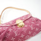 Pre-Owned Louis Vuitton Monogram Denim Pleaty Bag Pink - Classic Charmers