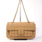 Chanel Grid Stitch Classic Flap Shoulder Bag