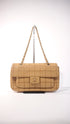 Chanel Grid Stitch Classic Flap Shoulder Bag