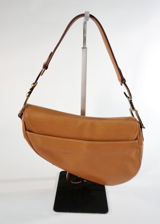 Pre-Owned Christian Dior Vintage Brown Saddle Bag