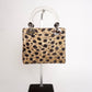Pre-Owned Christian Dior Lady mini Dior Leopard-Print Leather 2-Way Handbag with Acrylic Handles - Classic Charmers