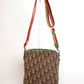 Pre-Owned Christian Dior Rasta Oblique Canvas Crossbody Bag Brown/Green/Red/Yellow - Classic Charmers