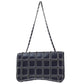 Chanel Vintage 2000s Wild Stitch Shoulder Classic flap bag black Lambskin Contrast
