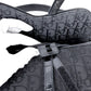 Christian Dior Saddle Bag all Black Trotter Jacquard Leather Trim Silver Hardware