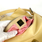 Pre-Owned Fendi Baguette Shoulder Bag – Cream Lambskin with Pink FF Buckle