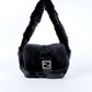 Fendi vintage Black Fur Mink Baguette