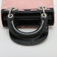 Pre Owned - Christian Dior Vintage Lady Pink Black enamel Handbag- Ginza limited edition 2004
