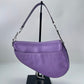 Rare Dior vintage Purple saddle Bag