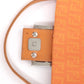 Pre-Owned Fendi Baguette Zucca Canvas Shoulder Bag Orange with Silver Hardware - Classic Charmers