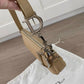 Christian Dior Beige Leather Charms Small Shoulder Bag