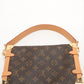 Louis Vuitton Side Trunk Handbag Monogram Canvas Brown PM