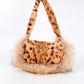 Fendi vintage Baguette Leopard Print Fur Bobcat Fur