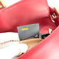 Fendi Baguette – Red Leather with Gold FF Buckle