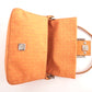Pre-Owned Fendi Baguette Zucca Canvas Shoulder Bag Orange with Silver Hardware - Classic Charmers