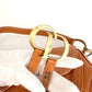 Christian Dior vintage brown Leather Double Saddle Bag