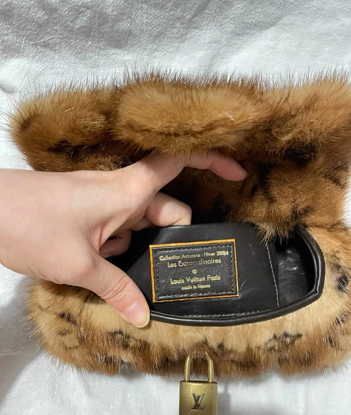 Louis Vuitton Limited Edition Vison Monogramme Mink and Camel Alligator, 2004 Les Extraordinaires Collection