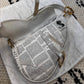 Dior limited edition rare Newspaper vintage small Saddle bag