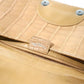 Pre-Owned Christian Dior Crocodile Alligator Leather malice Clutch Shoulder Bag Beige
