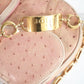 Rare Christian Dior by John Galliano Fall 00 Saddle Bag in Pink Ostrich Leather