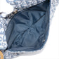 Dior vintage dark blue monogram canvas double saddle bag