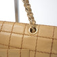 Pre-Owned Chanel Grid Stitch Classic Flap Shoulder Bag in Beige - Classic Charmers