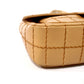 Pre-Owned Chanel Grid Stitch Classic Flap Shoulder Bag in Beige - Classic Charmers
