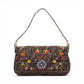 Pre-Owned Fendi Mamma Baguette Lizard x canvas Shoulder bag