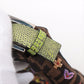 Pre-Owned Fendi Mamma Baguette Lizard x canvas Shoulder bag