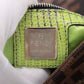 Pre-Owned Fendi Mamma Baguette Lizard x canvas Shoulder bag