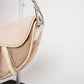 Pre-Owned Christian Dior Saddle Bag Canvas with Leather Trim Beige - Classic Charmers