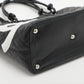 Pre-Owned Chanel Cambon Line Leather Tote bag Black Silver Metal